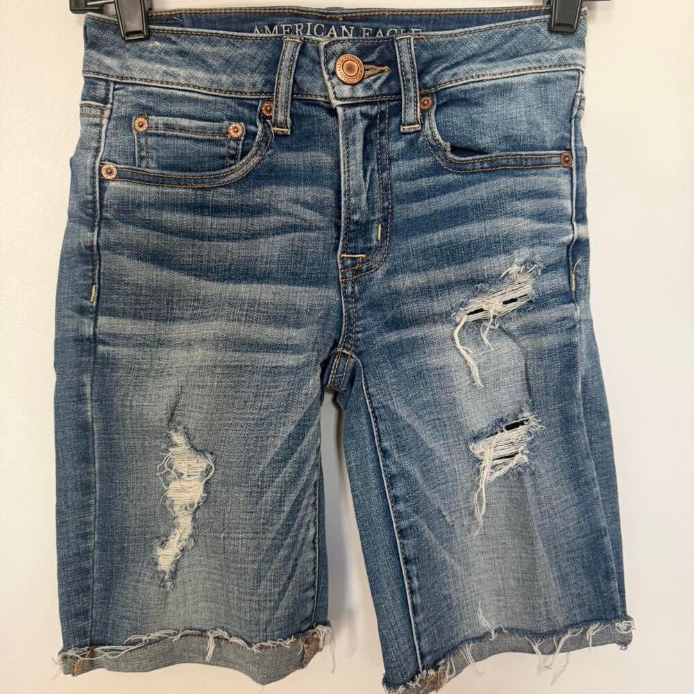 American-eagle Women's Blue and Navy Shorts